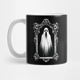 horror ghost in mirror Mug